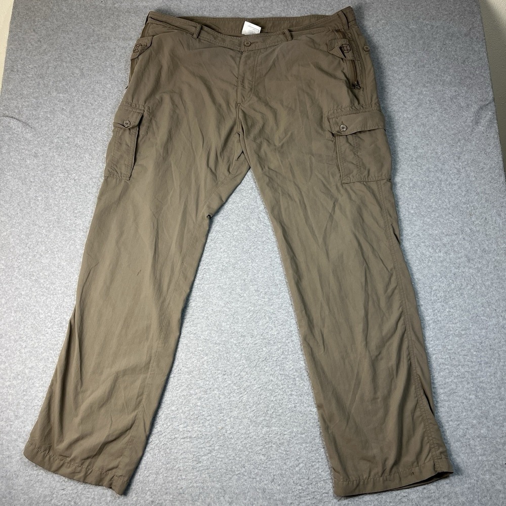 Clothing Arts Pants Mens 42x34 Beige Pick Pocket Cargo Nylon Straight Mid Rise